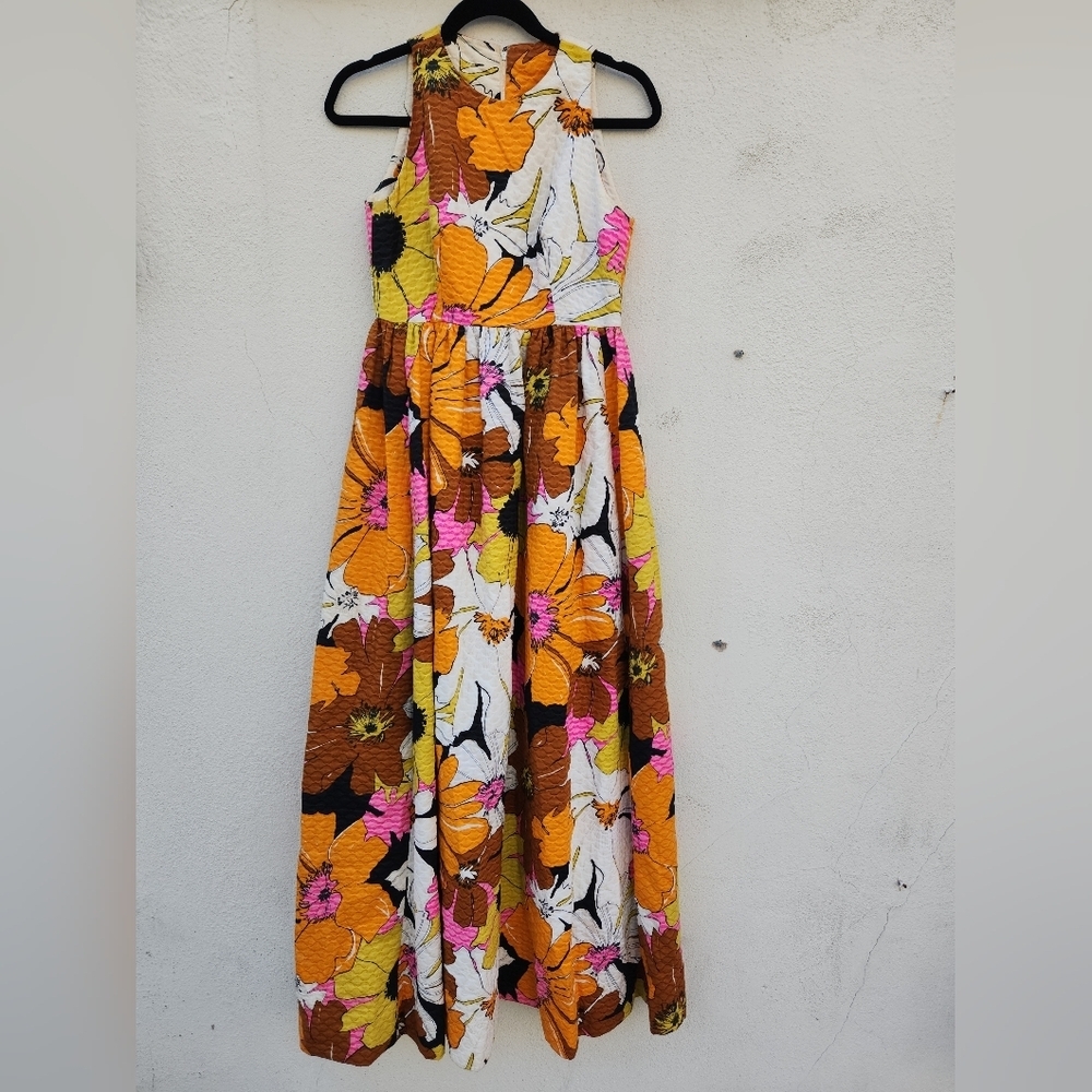 Vintage 70s Handmade Floral Maxi Dress - Picture 3 of 10